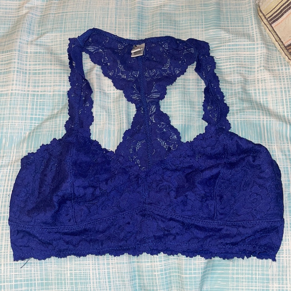 Wishlist, Medium, Royal Blue, Non- Padded, Racerback Bralette.